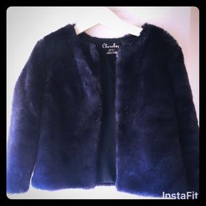 Faux Fur Dress Coat